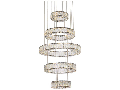 5 DIAMOND RING CHANDELIER