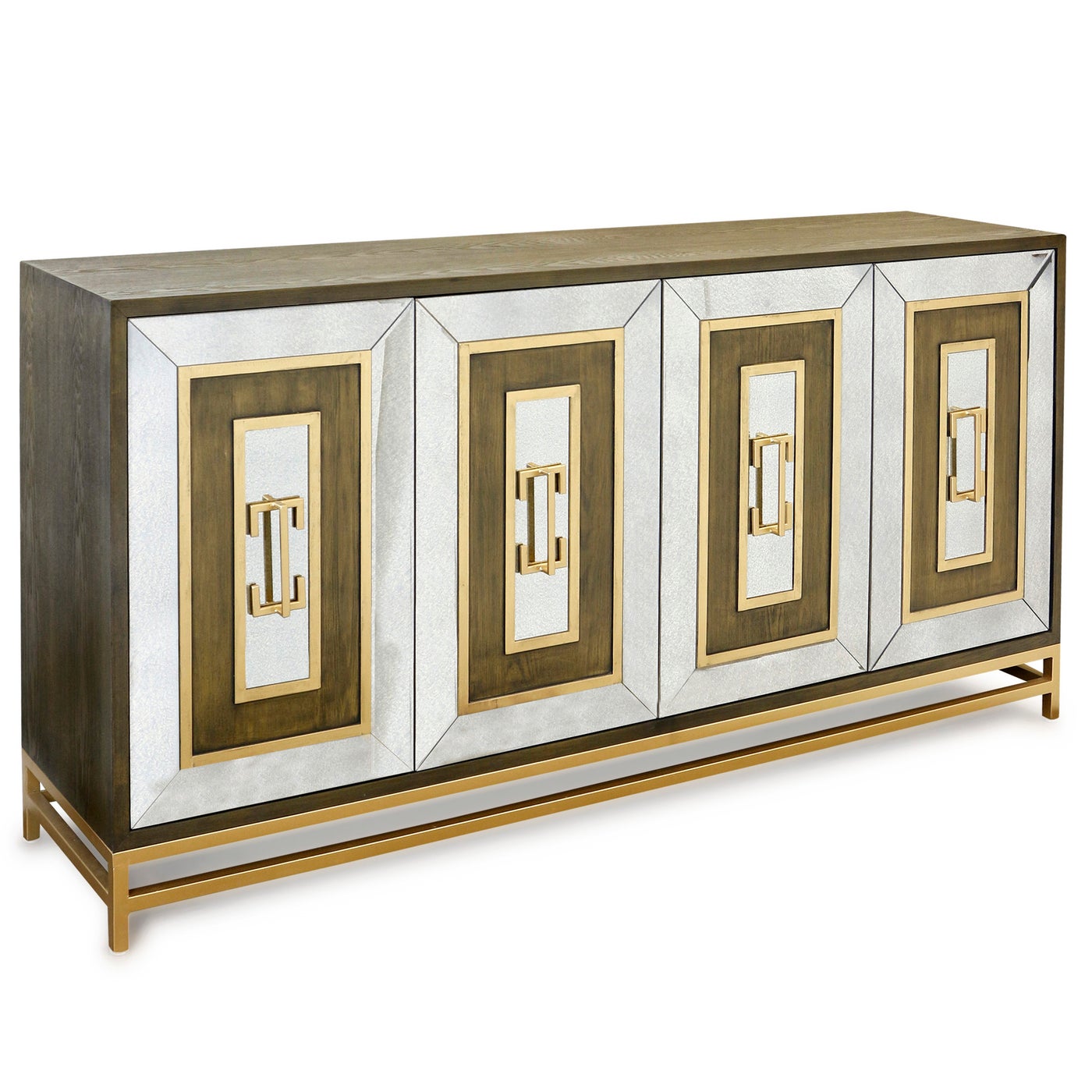 JAMISON DARK MIRRORED WALNUT FINISH SIDEBOARD