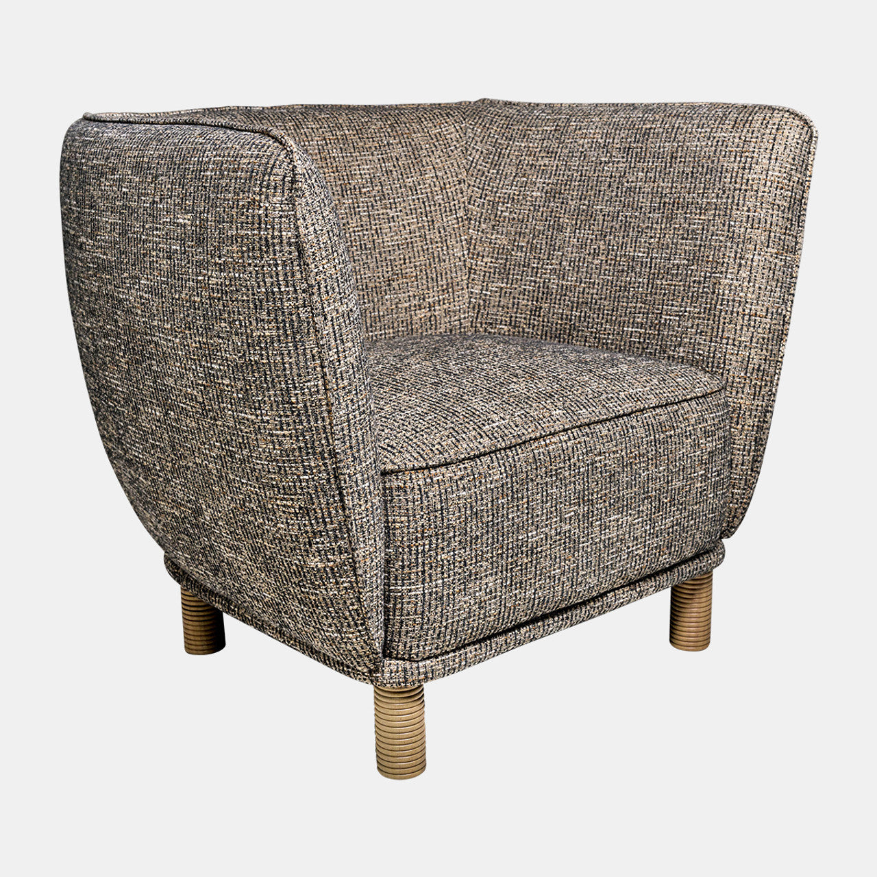High Back Accent Chair, Peppercorn