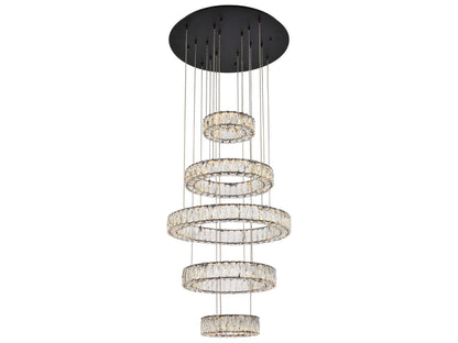 5 DIAMOND RING CHANDELIER