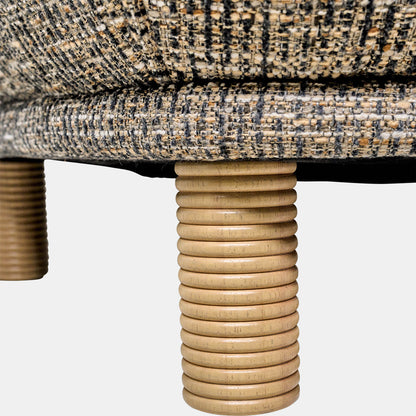 High Back Accent Chair, Peppercorn