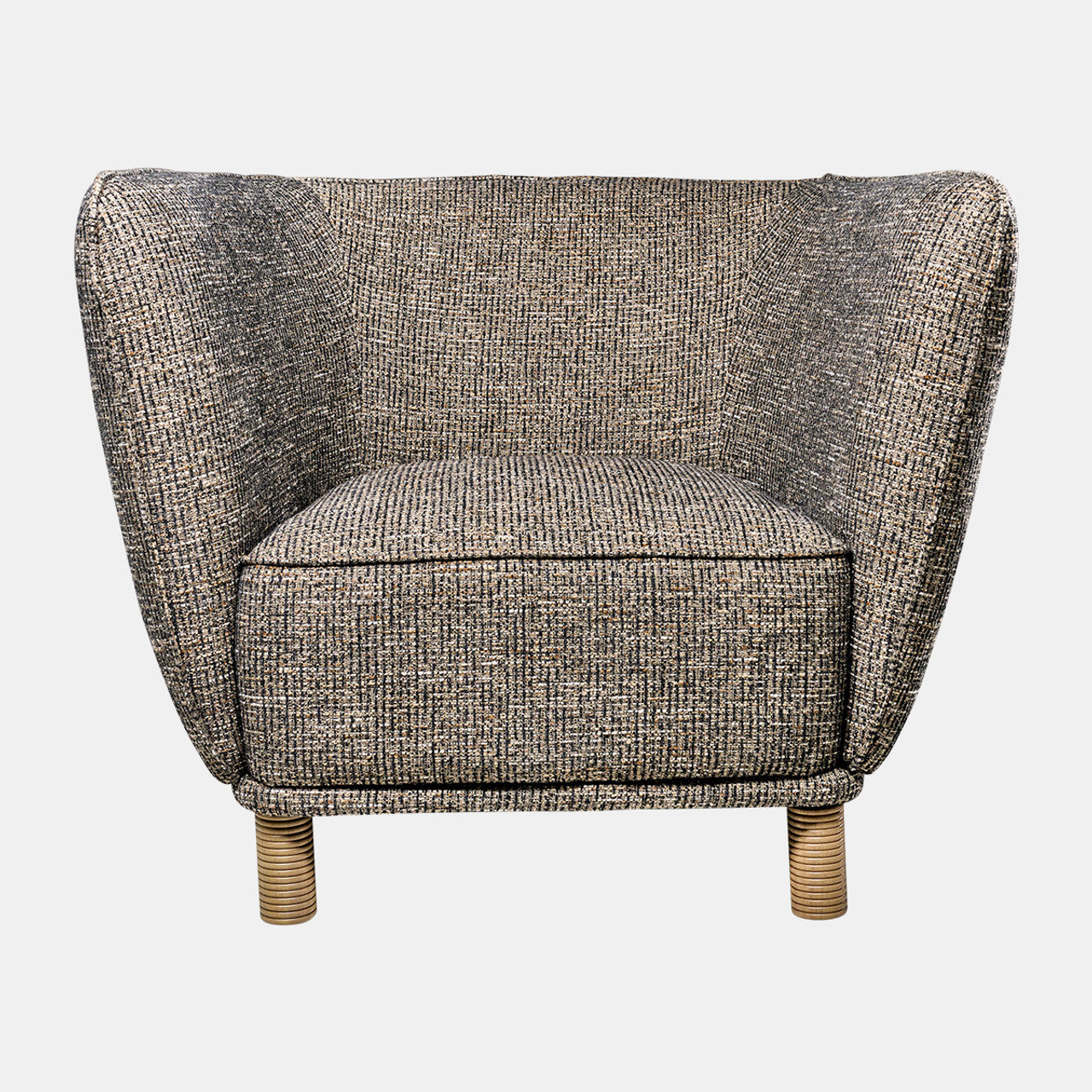 High Back Accent Chair, Peppercorn