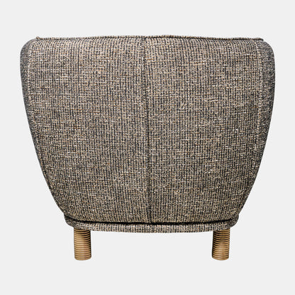 High Back Accent Chair, Peppercorn