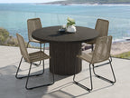 Capri Outdoor Round Dining Table - Slate