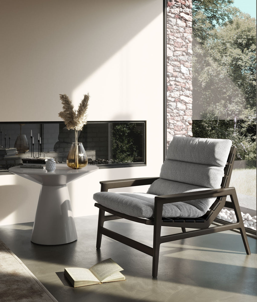 Fulton Lounge Chair - Mixed Marble Fabric