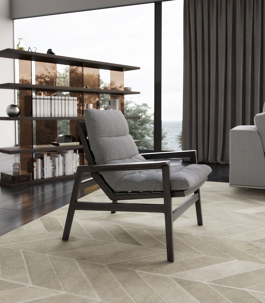 Fulton Lounge Chair - Mixed Marble Fabric