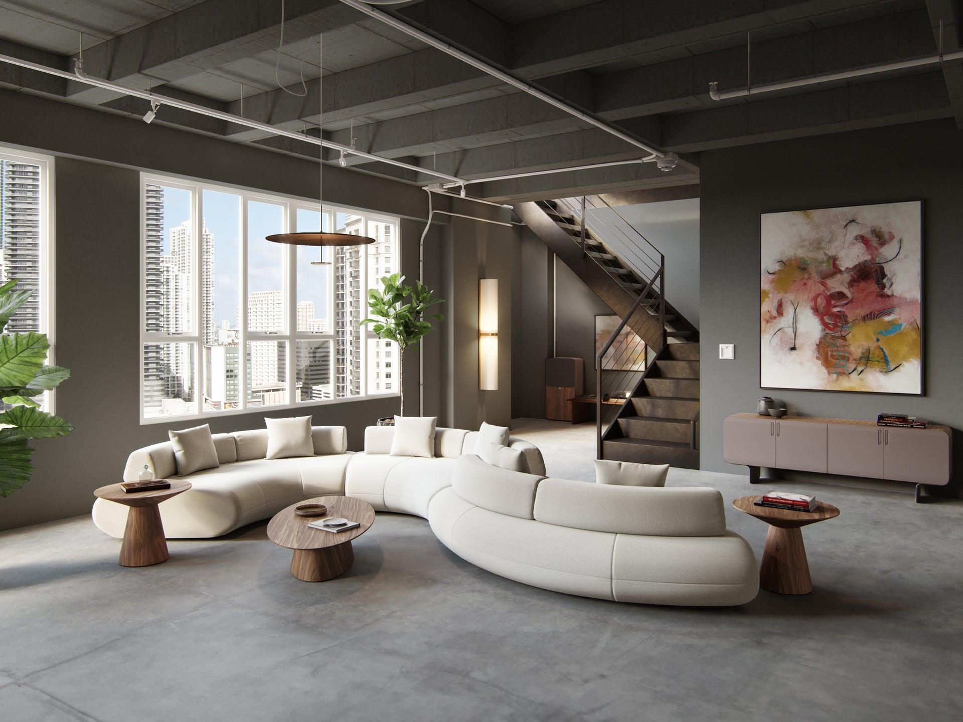 Sullivan Coffee Table - Glossy Dark Gull Gray