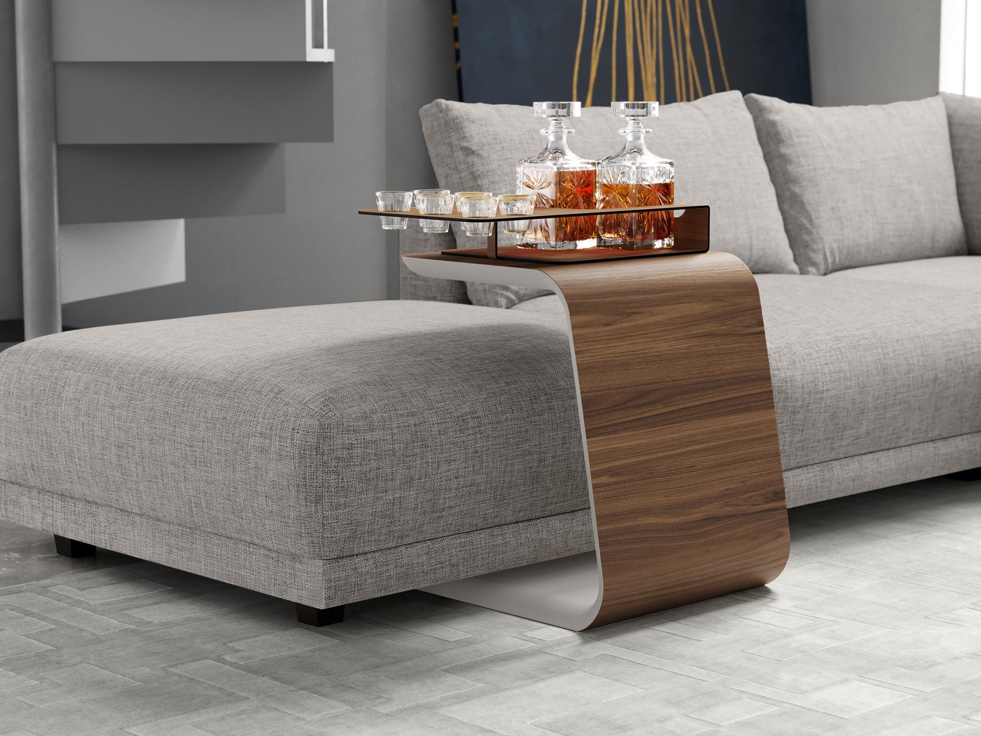 Upton Side Table - Walnut