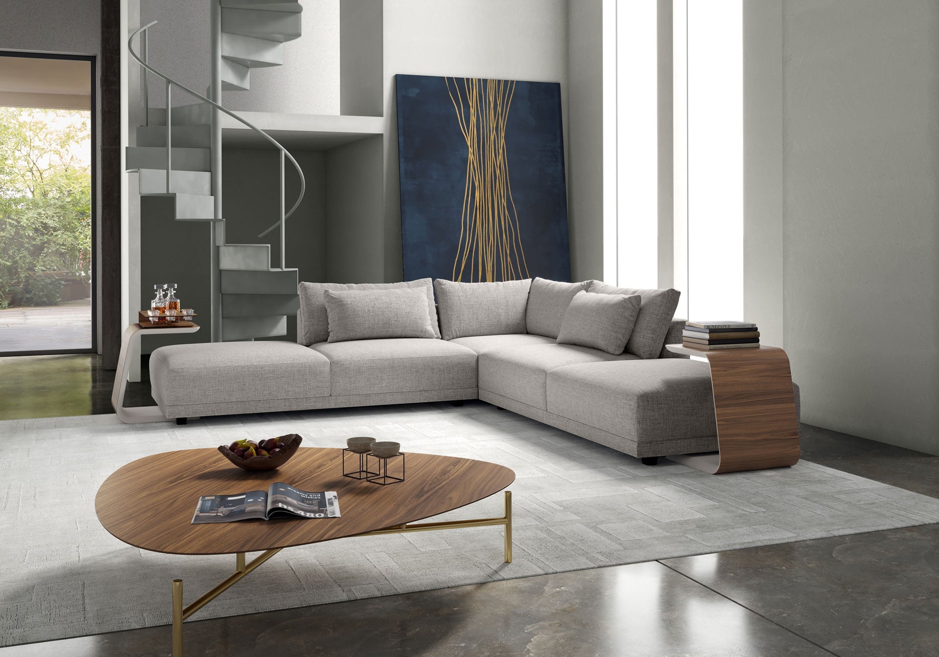 Upton Side Table - Walnut