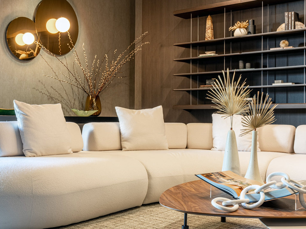 Messina Modular Sofa 02 - Vanilla Boucle Fabric