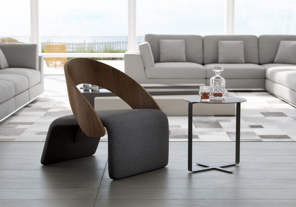 James Accent Chair - Deep Caviar Fabric