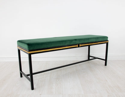 Black and Gold Long Bench