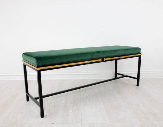 Black and Gold Long Bench