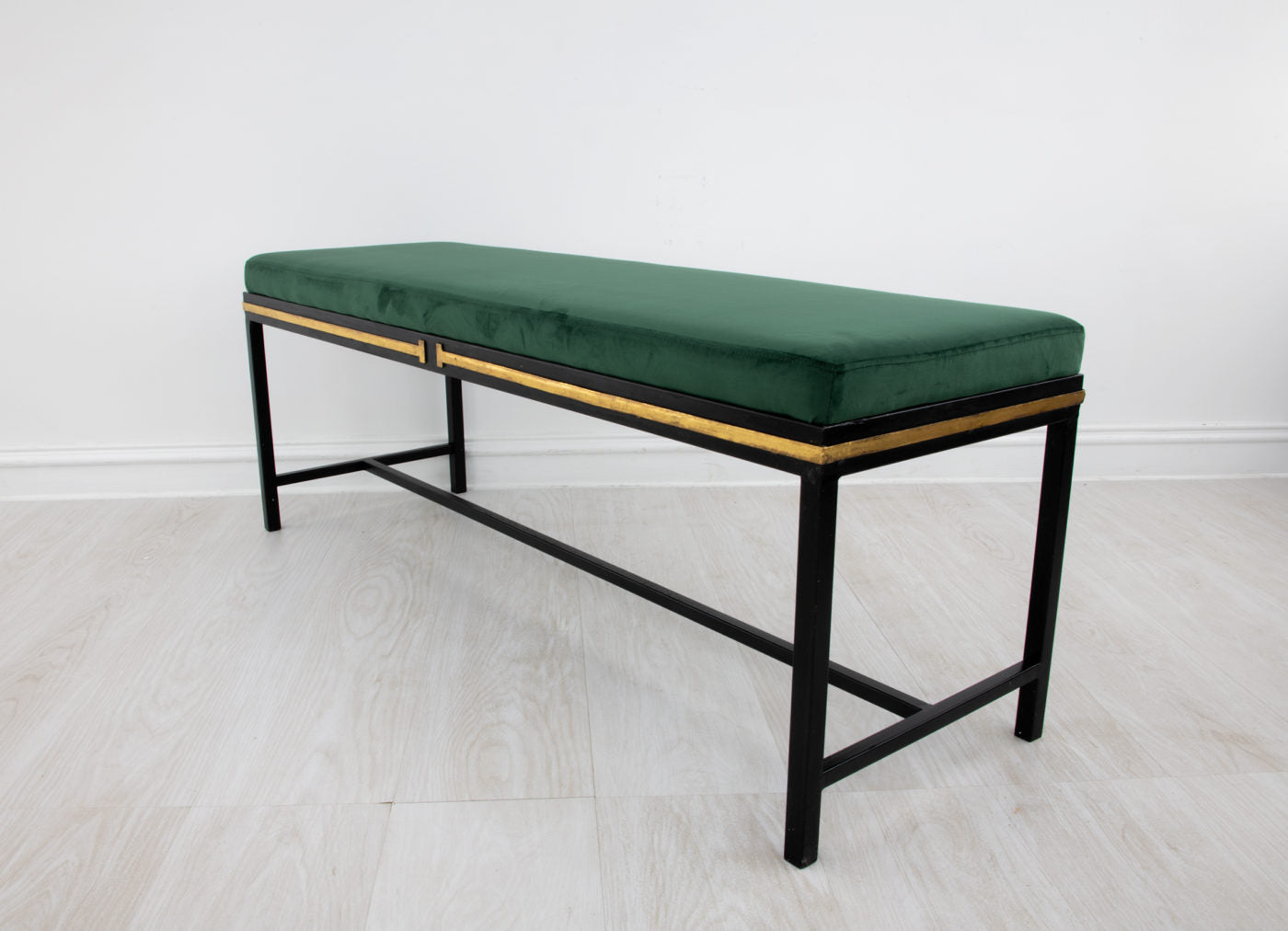 Black and Gold Long Bench