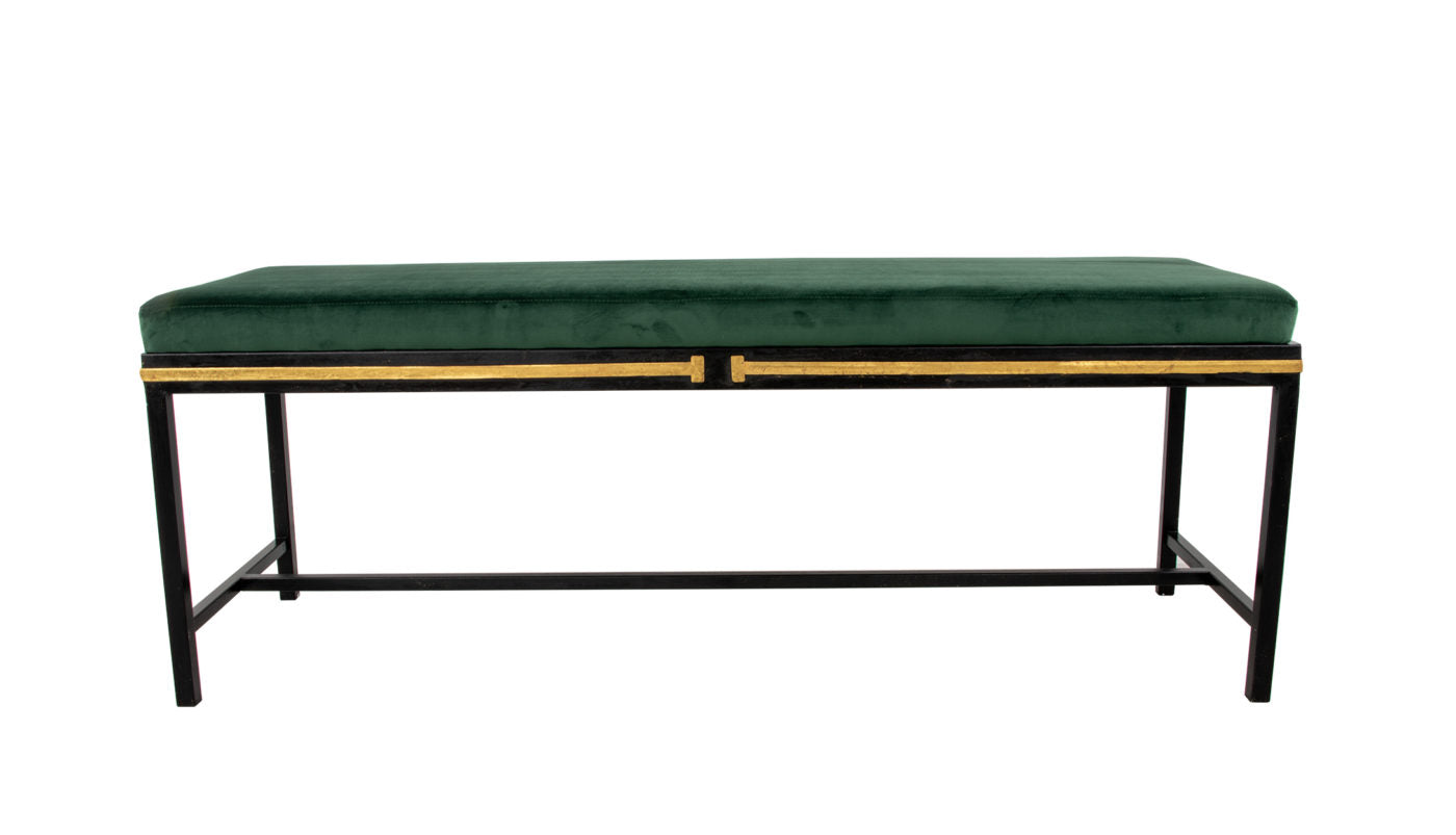 Black and Gold Long Bench