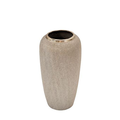 CERAMIC 12.25 VASE | Champagne