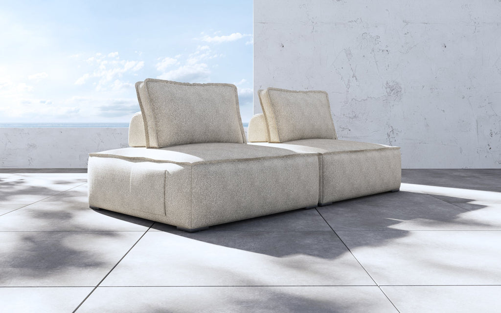 Hampton Outdoor Modular Sofa 02 - Textured Greige