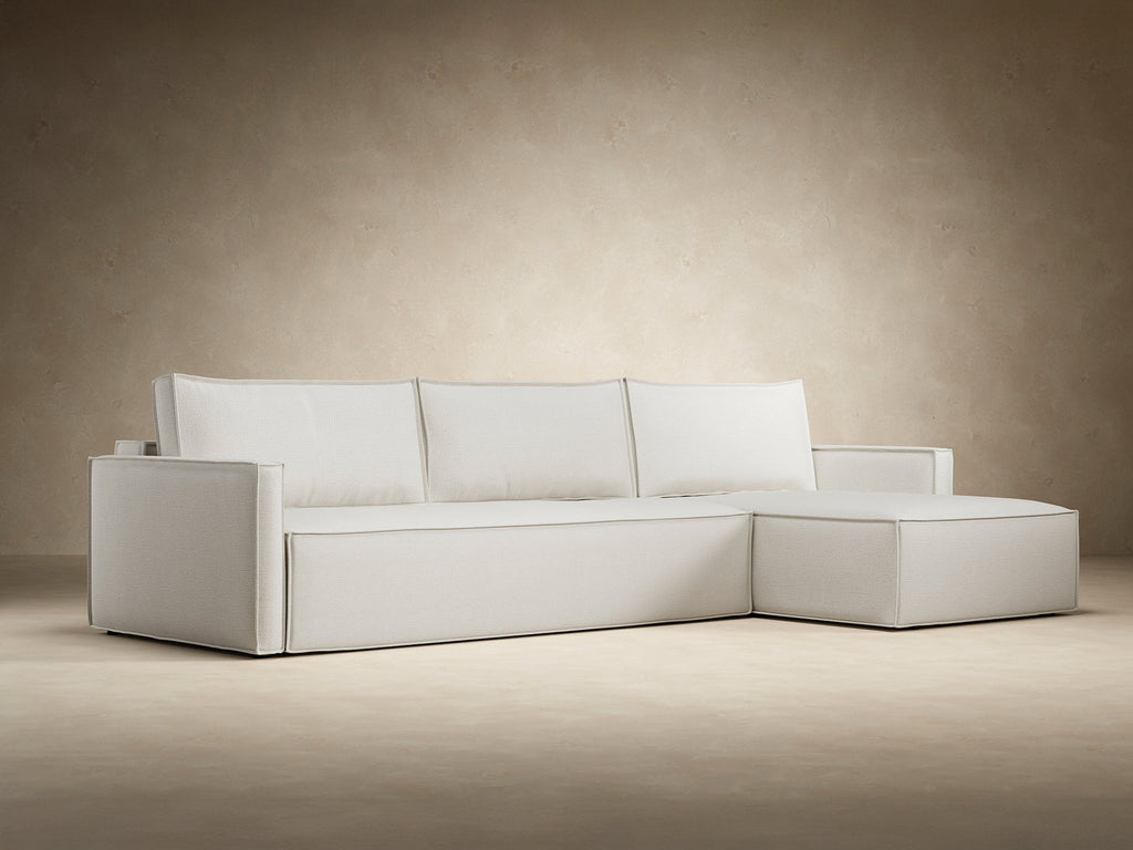 Newilla Slim Arms Sectional Sofa Bed