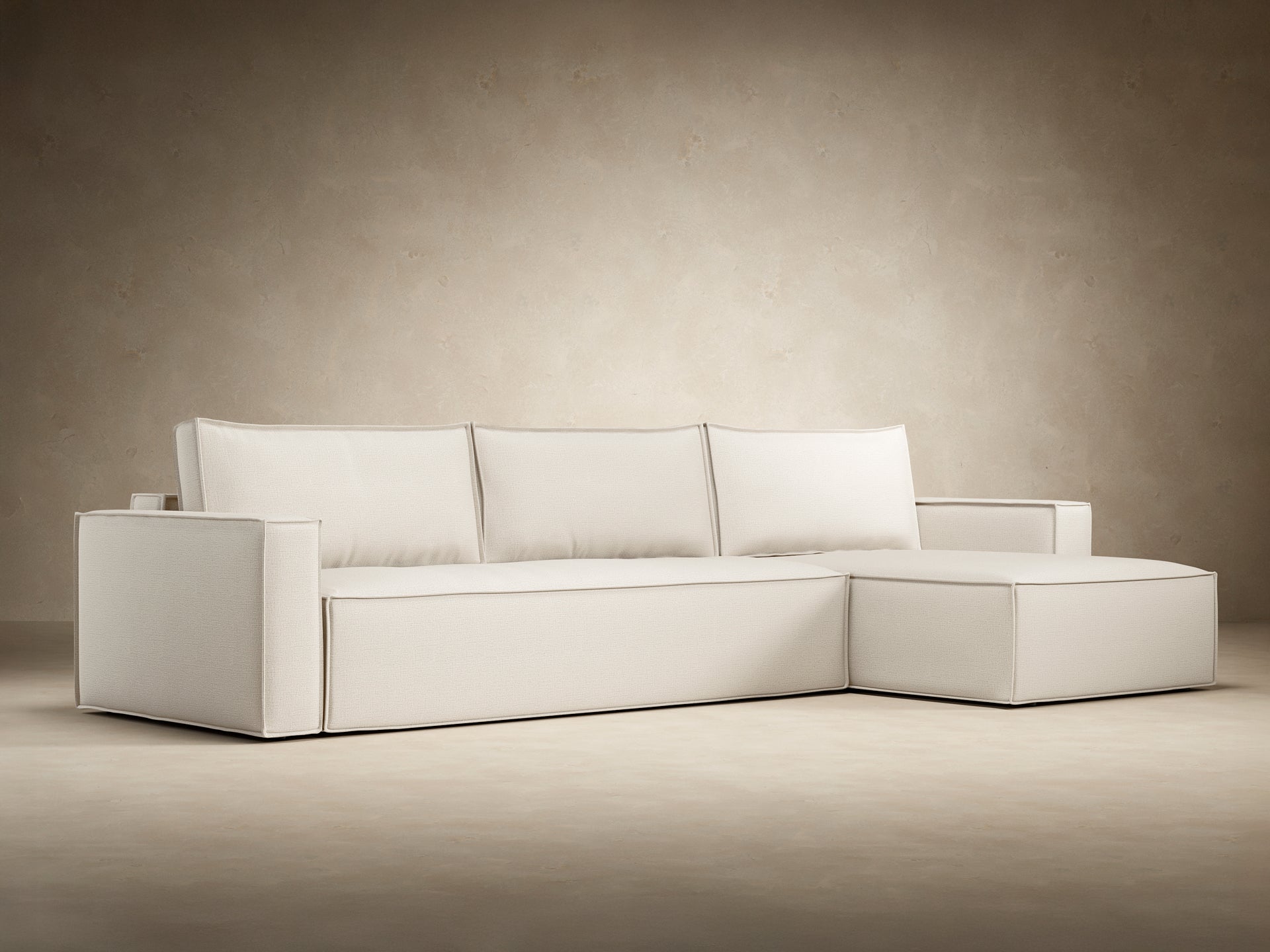 Newilla Standard Arms Sectional Sofa Bed