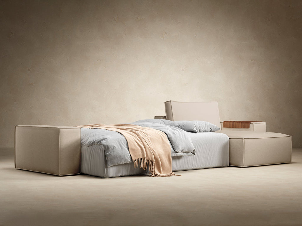 Newilla Wide Arms Sectional Sofa Bed