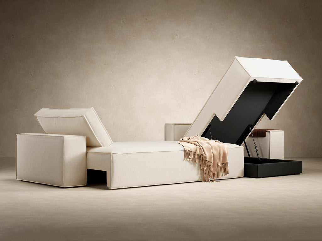 Newilla Wide Arms Sectional Sofa Bed