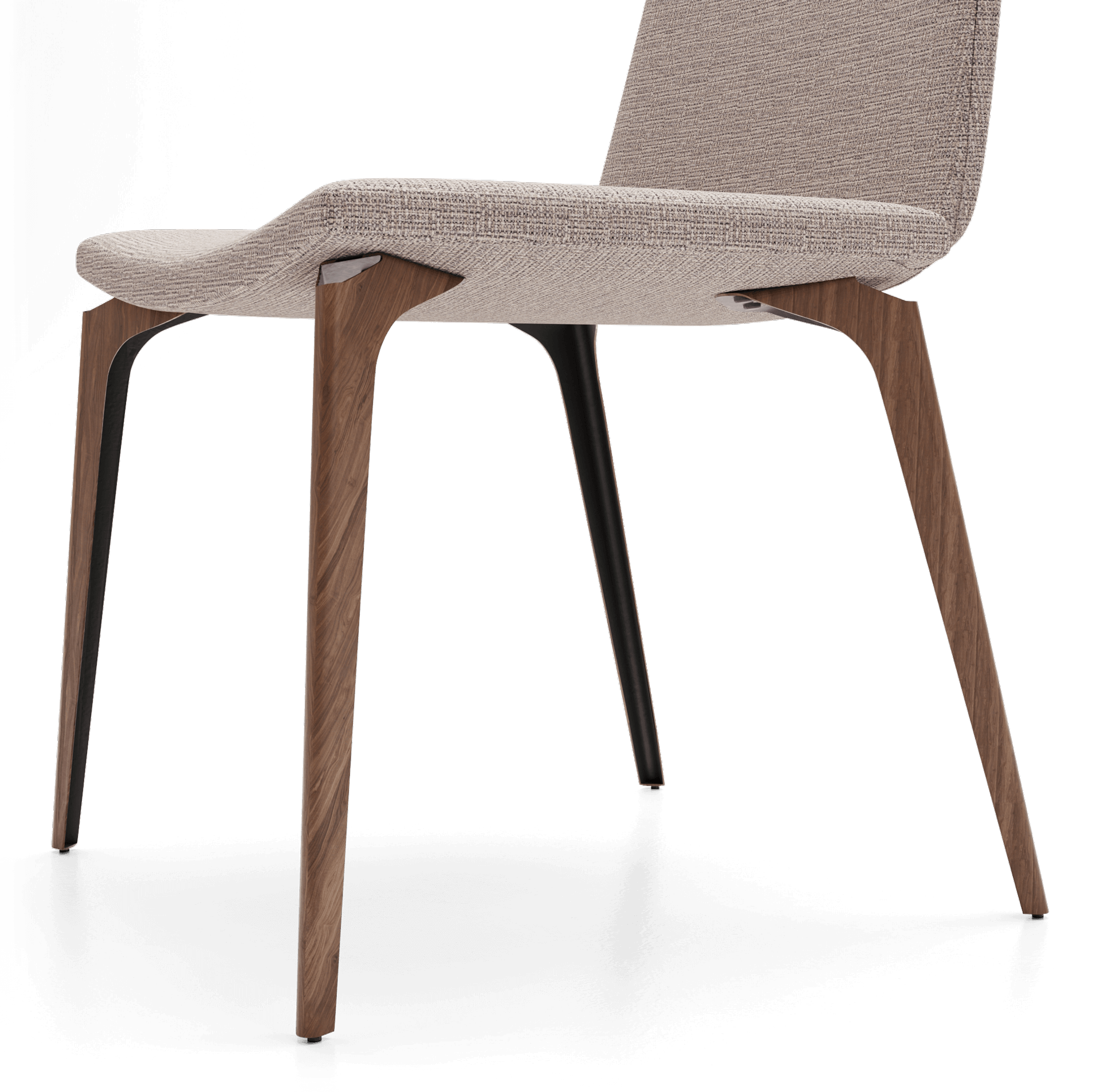 Turin Dining Chair - Smoke Fabric
