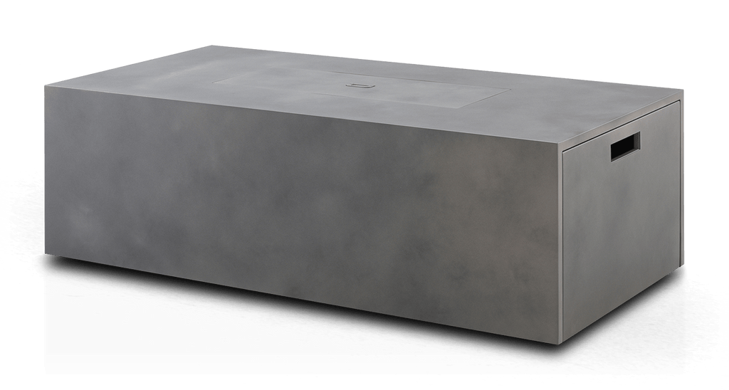 Crete Outdoor Rectangular Fire Pit - Ivory