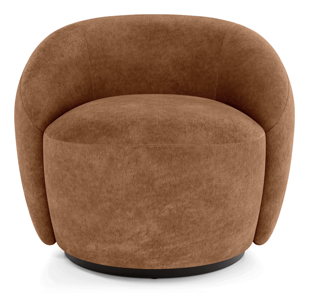 Chelsea Lounge Chair - Burnt Cooper Fabric