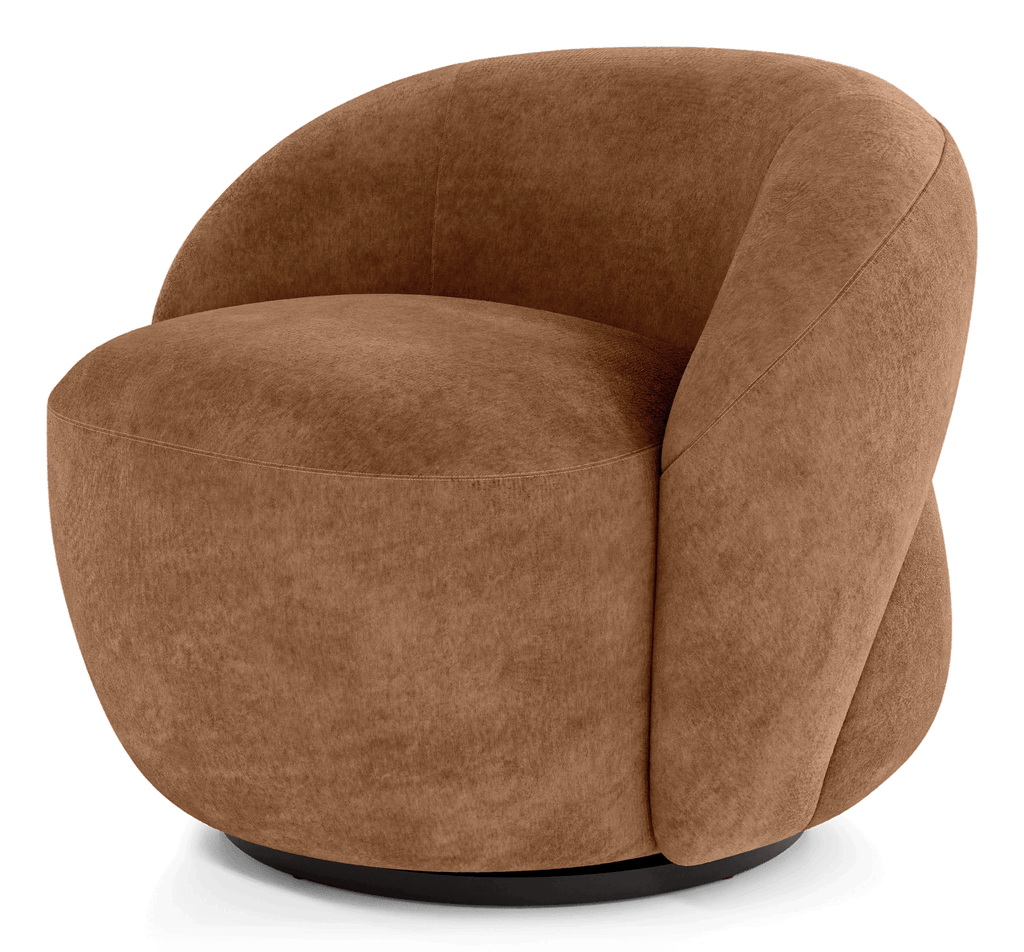 Chelsea Lounge Chair - Burnt Cooper Fabric