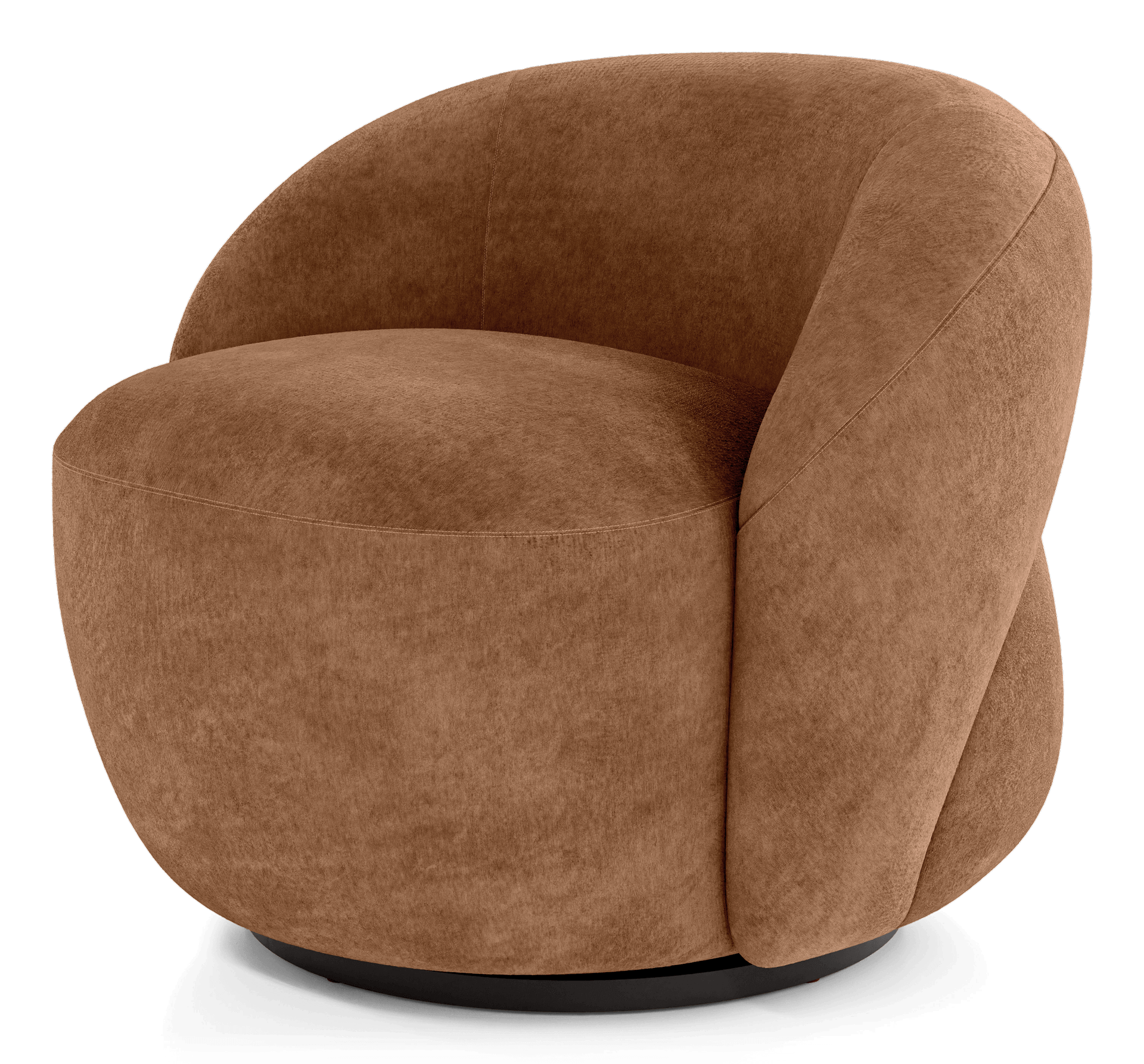 Chelsea Lounge Chair - Burnt Cooper Fabric