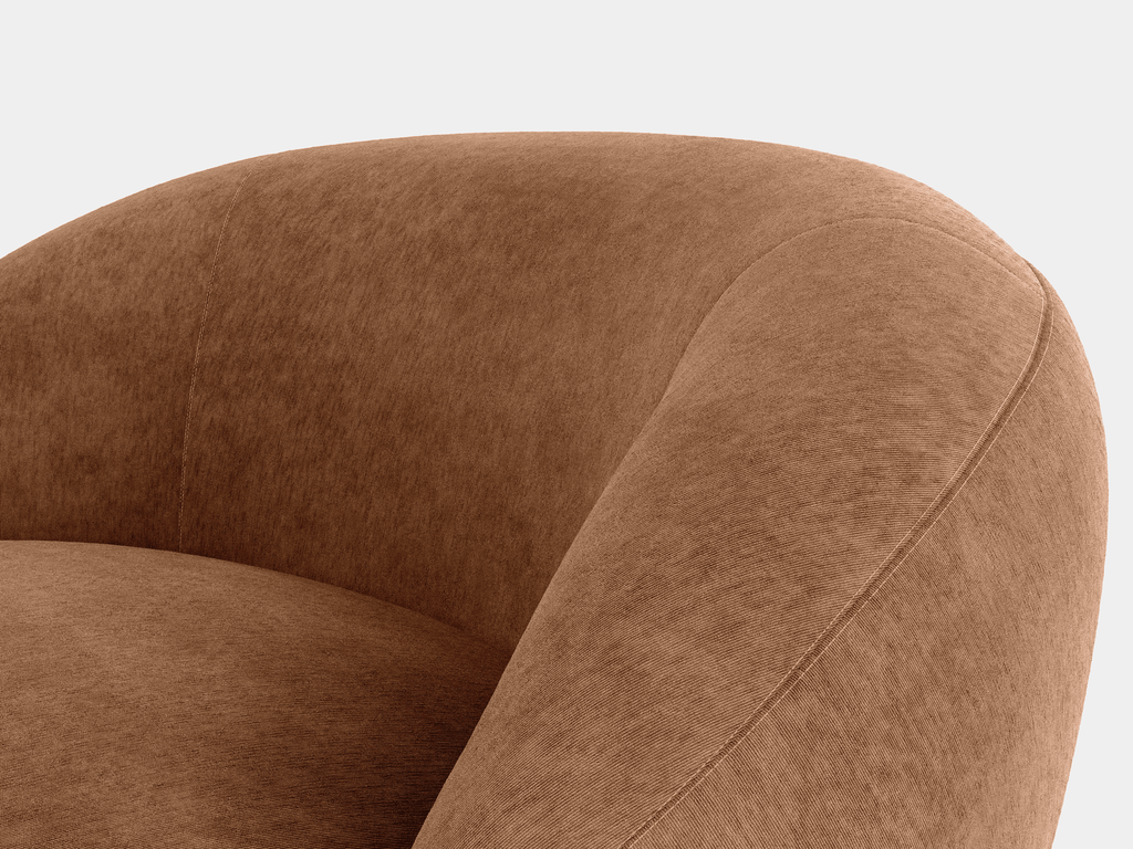 Chelsea Lounge Chair - Burnt Cooper Fabric
