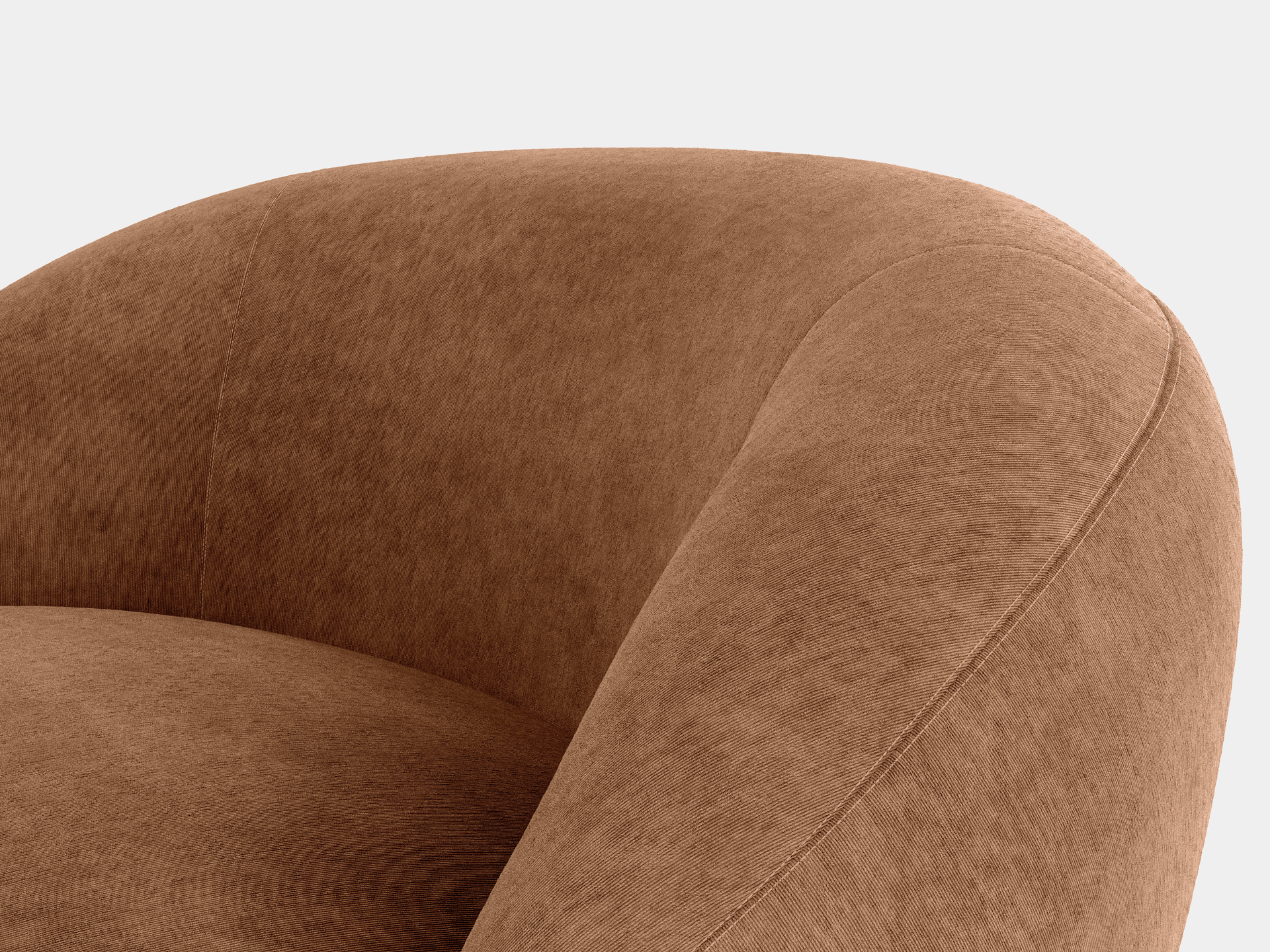 Chelsea Lounge Chair - Burnt Cooper Fabric