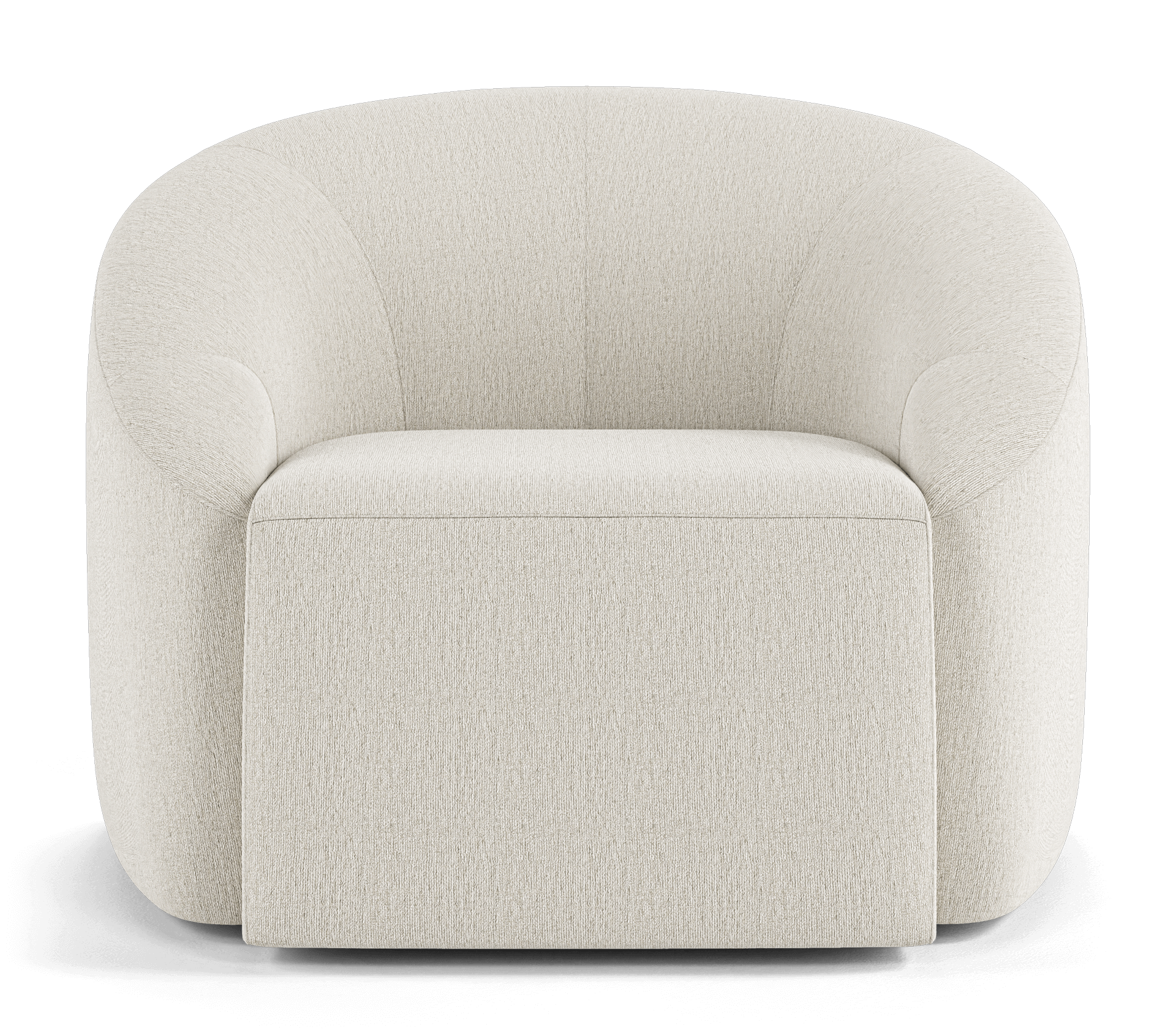 Jersey Lounge Chair - Textured Cream Fabric
