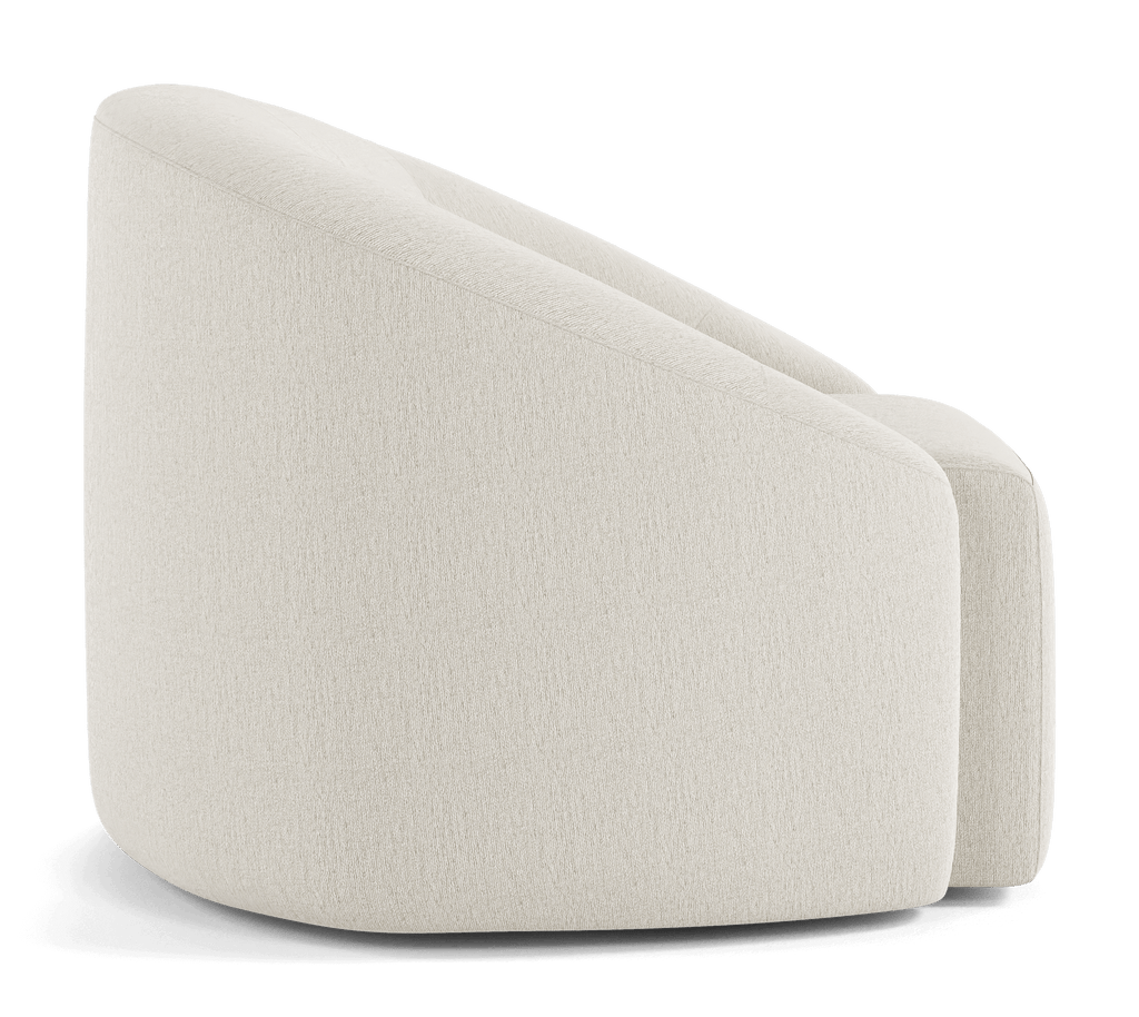 Jersey Lounge Chair - Textured Cream Fabric
