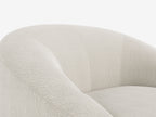 Jersey Lounge Chair - Textured Cream Fabric