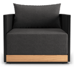 Clifton Outdoor Lounge Chair - Peppercorn Fabric