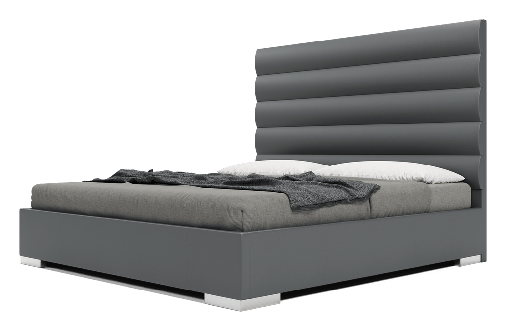Prince Bed - Granite Eco Leather