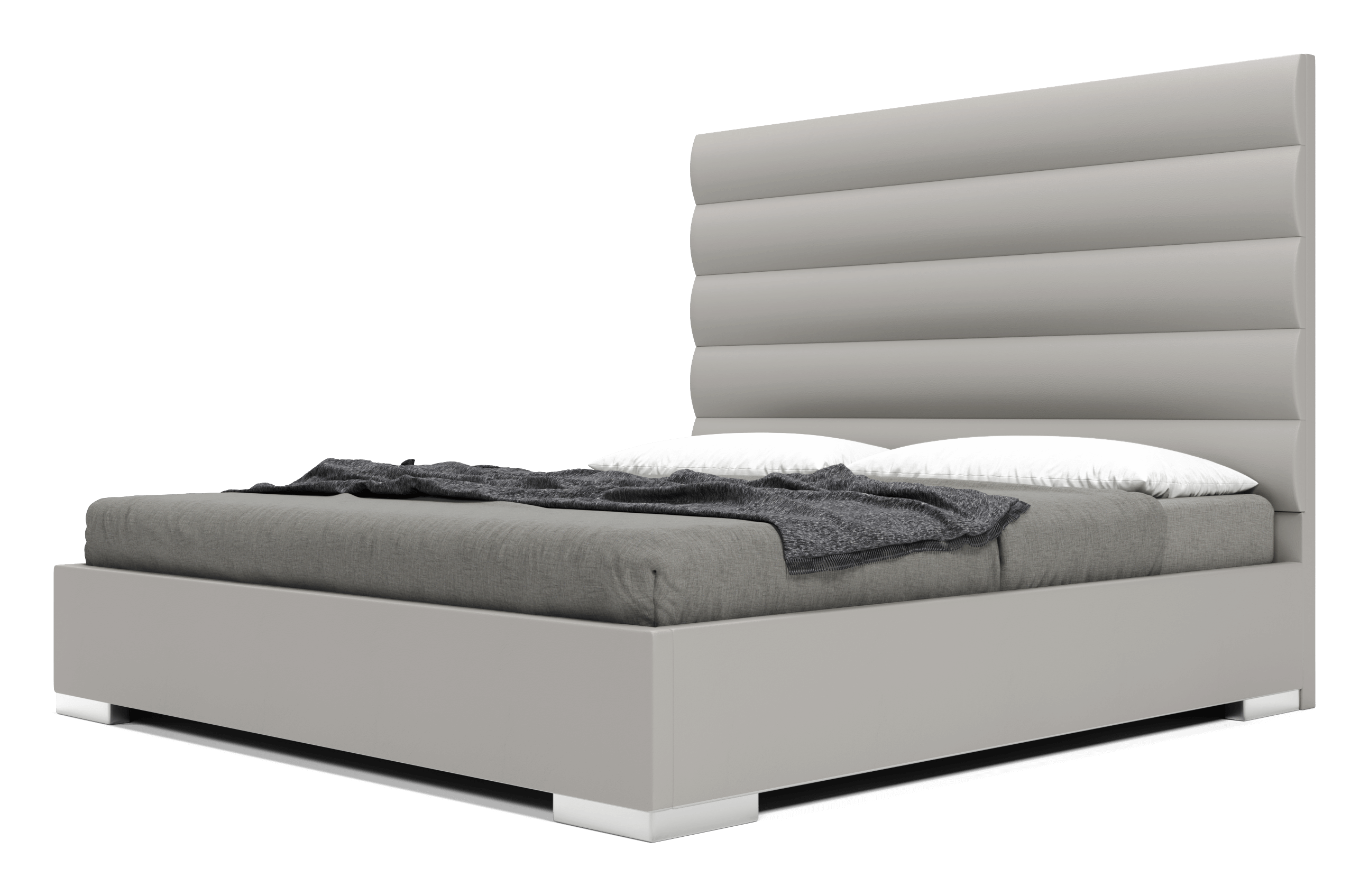 Prince Bed - Granite Eco Leather