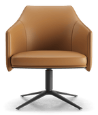 Clayton Accent Chair - Turmeric Leather