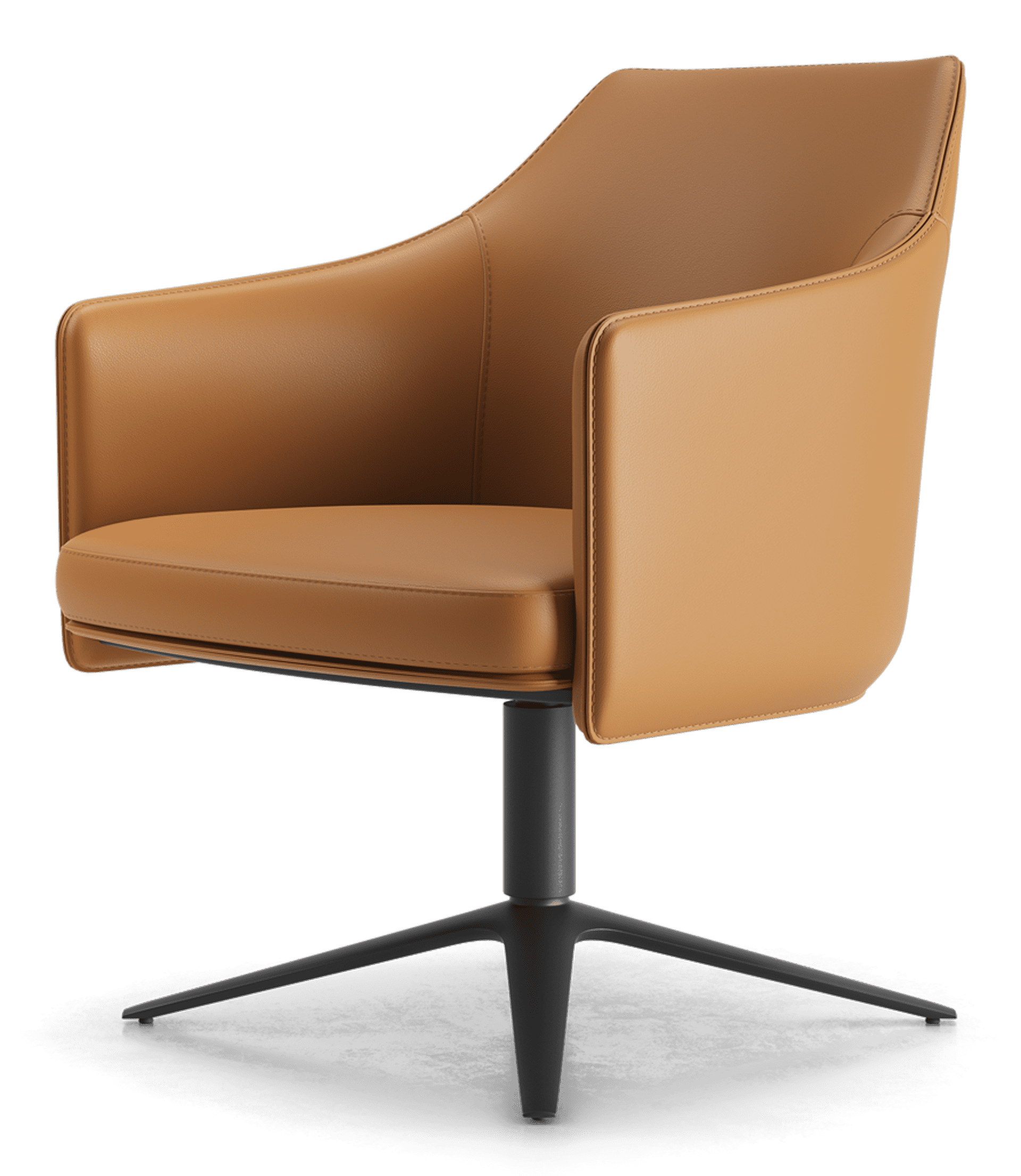 Clayton Accent Chair - Turmeric Leather