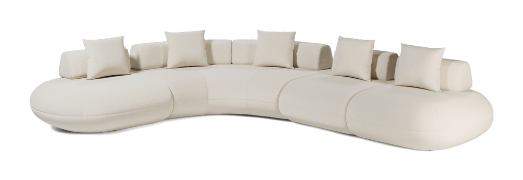 Messina Modular Sofa 02 - Vanilla Boucle Fabric