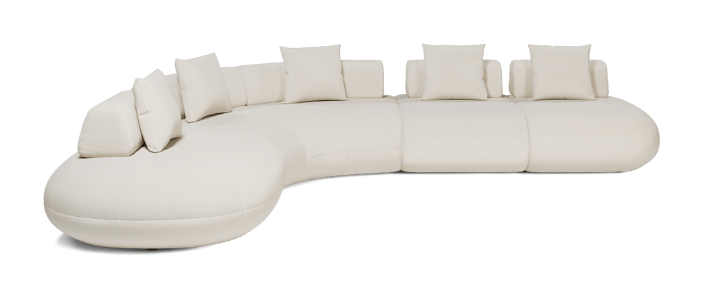 Messina Modular Sofa 02 - Vanilla Boucle Fabric