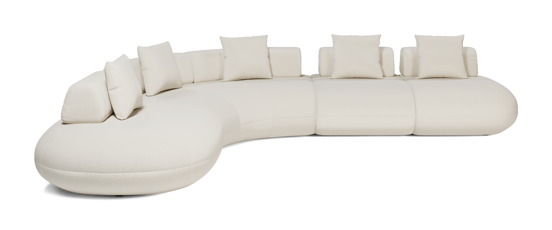 Messina Modular Sofa 02 - Vanilla Boucle Fabric