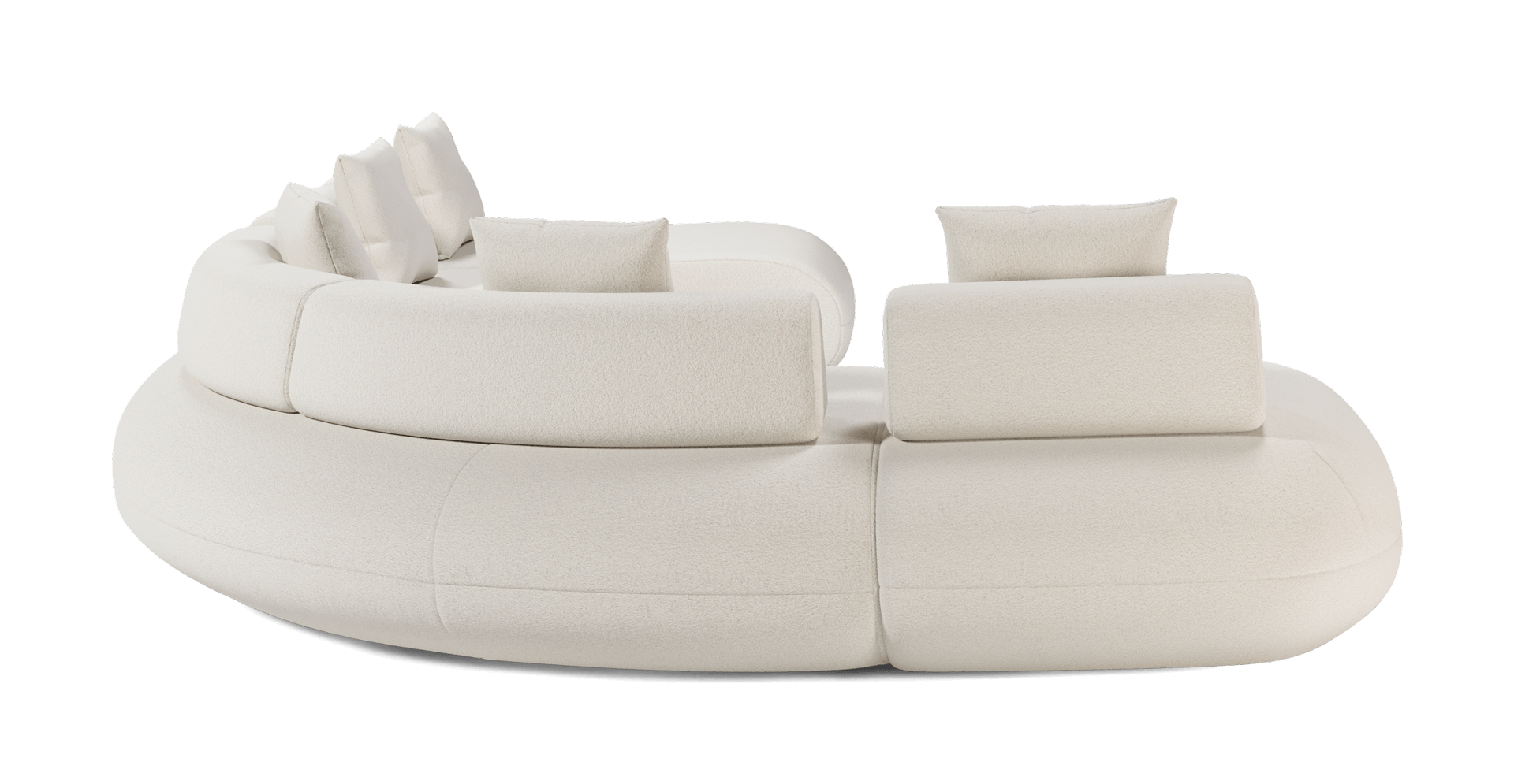 Messina Modular Sofa 03 - Vanilla Boucle Fabric