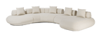Messina Modular Sofa 04 - Vanilla Boucle Fabric