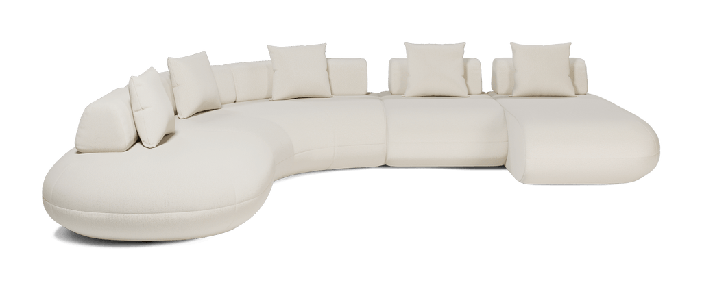Messina Modular Sofa 04 - Vanilla Boucle Fabric
