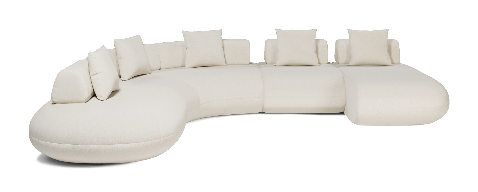 Messina Modular Sofa 04 - Vanilla Boucle Fabric