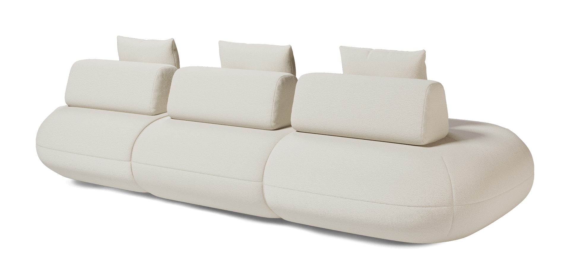 Messina Modular Sofa 09 - Vanilla Boucle Fabric
