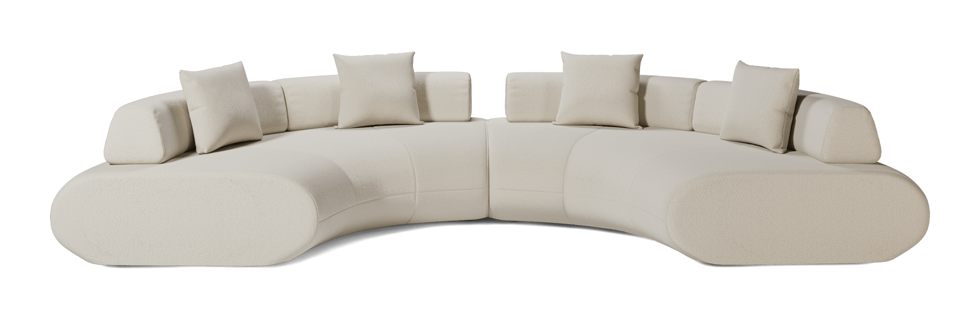 Messina Modular Sofa 11 - Vanilla Boucle Fabric