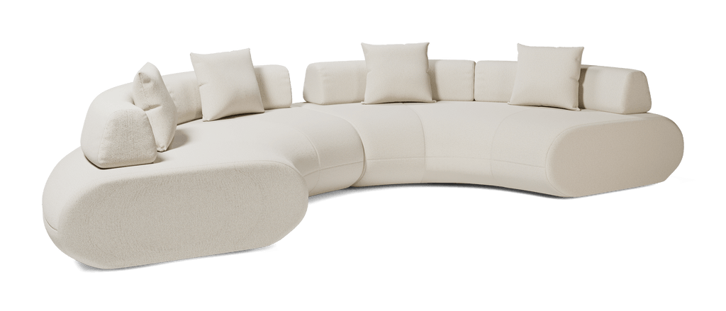 Messina Modular Sofa 11 - Vanilla Boucle Fabric